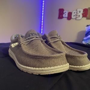 Mens tan Hey Dudes size 11